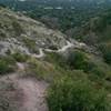 Steep upper section of Goat Trail can be trecherous