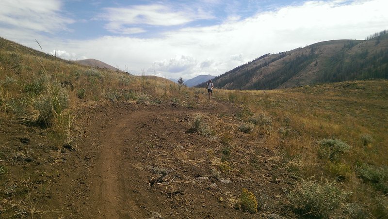 Dry dusty conditions on Imperial Gulch