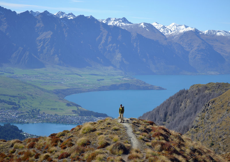 Awesome views of Lake Waktipu, Queenstown and the Remarkables.