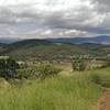 Looking down on the lakes of Frog Valley