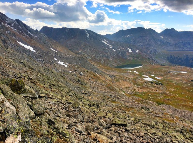 Looking over the west side of Fancy Pass