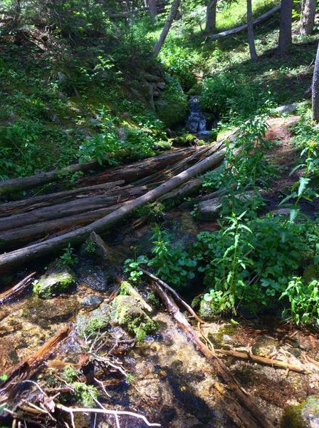 One of the many stream crossings