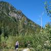 Early going on the North Tenmile Creek trail does not offer much shade