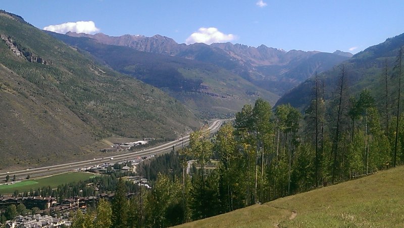 Even Interstate 70 looks pretty from up here