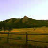 This is how you know a run/hike is going to be good, right from the get go. Flatirons from Bluebell Road.