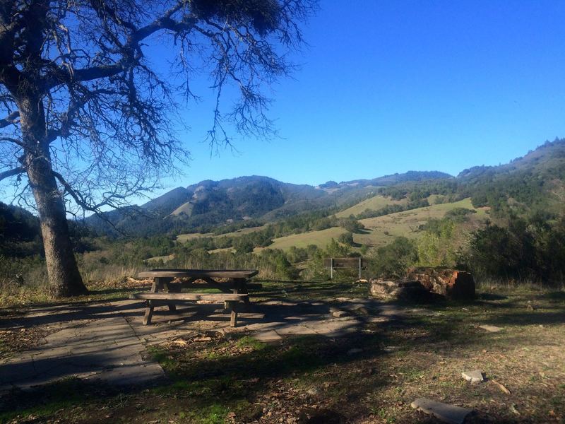 Picnic spot on the Hillside Trail