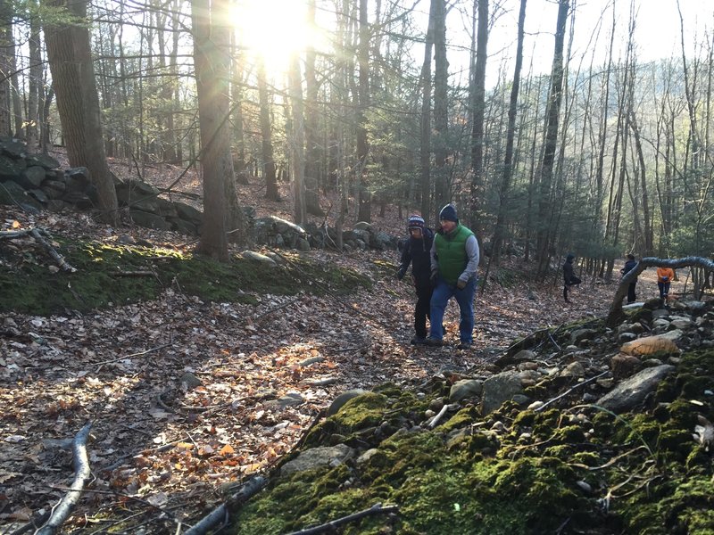 Awesome light on one of the easier ascents on Yellow Trail - Pine Mountain.