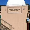 Observatory parking area has pit toilets, picnic benches and drinking fountain