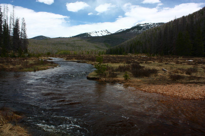 Looking up a Flooding Big Meadows with permission from Hobbes7714 Photo Credit: Andrew Wahr  Link: https://twitter.com/WahrAndrew