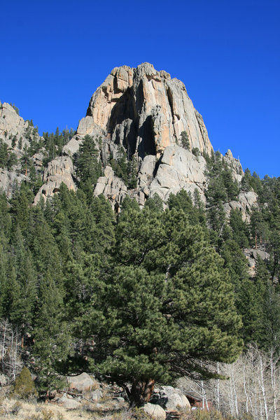 Twin Owls, Lumpy Ridge, Rocky Mountain National Park with permission from Richard Ryer