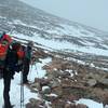 Granite Pass in squall, Chasm Lake Junction, Longs Peak, Rocky Mountain National Park, Colorado with permission from Richard Ryer