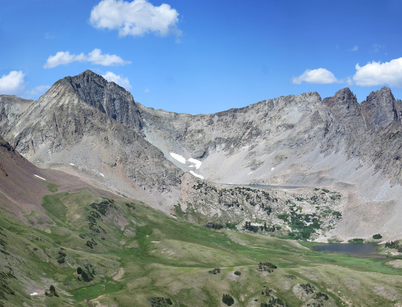 Snow Lake and Michigan Lake from Lulu Mtn with permission from Ed Ogle