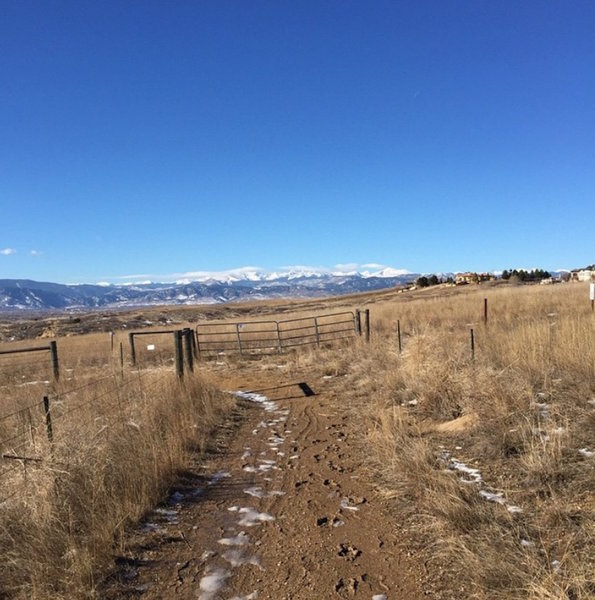 Classic Front Range views on the Tank Run.