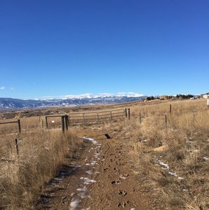 Classic Front Range views on the Tank Run.