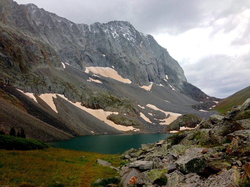 Storm clouds rolling in from the west over Capitol Peak.