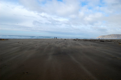 McClure's Beach- blowing sand