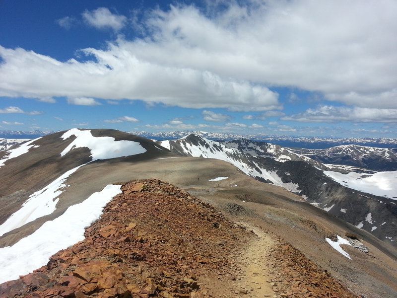 Mt Lincoln trail looking at Mt Cameron, Colorado