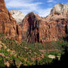 The view from the top of Emerald Pools.