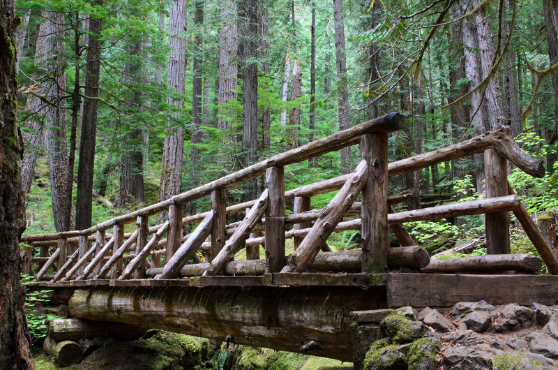 Bridge fording Lena Creek