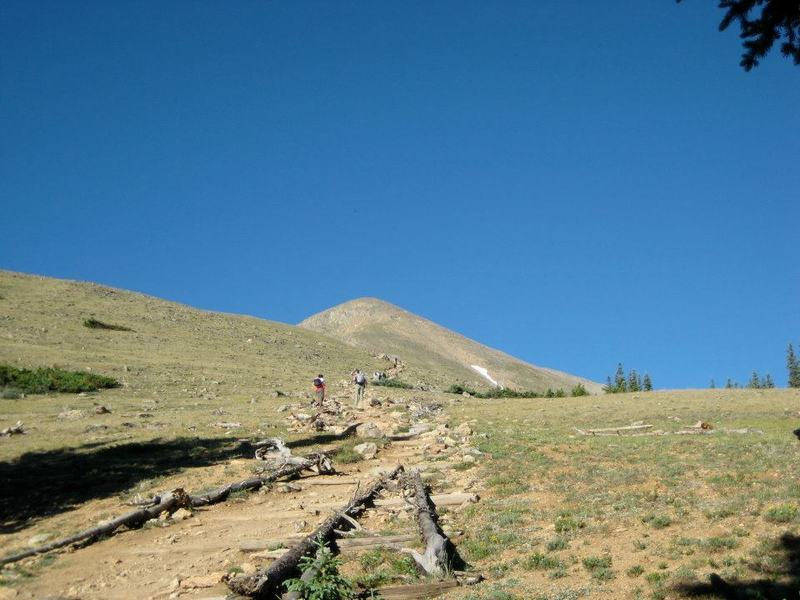 View of the remainder of the hike just as you pop out of the trees. The trail is roughly this quality for the remainder of the hike.