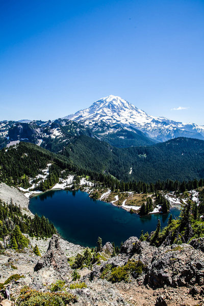 Mount Rainier from Tolmie Peak Lookout