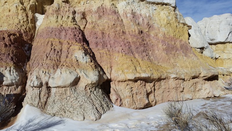 Walking through a colorful gully