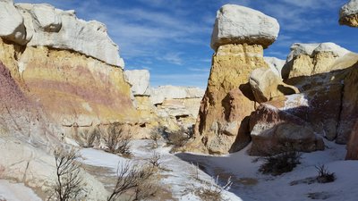 Spires and walls with their protective caps