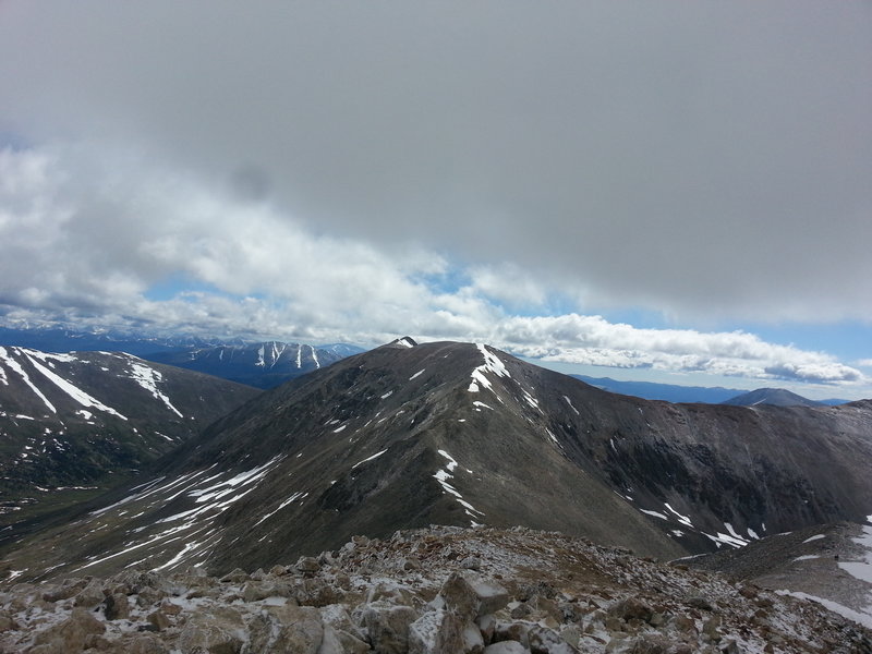 Summit of Mt Lincoln looking at Mt Cameron