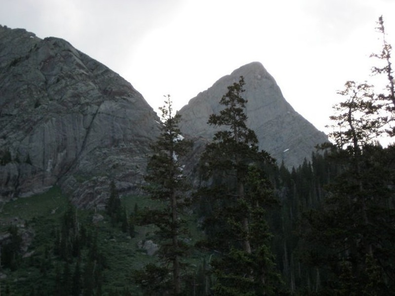 Crestone Needle pops into view toward the end of the South Colony Lake approach.