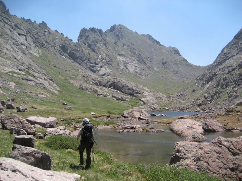 A small runoff pool near Cottonwood Lake.