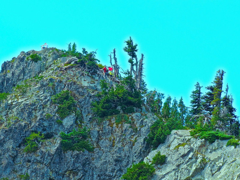 Looking back to Plummer Peak