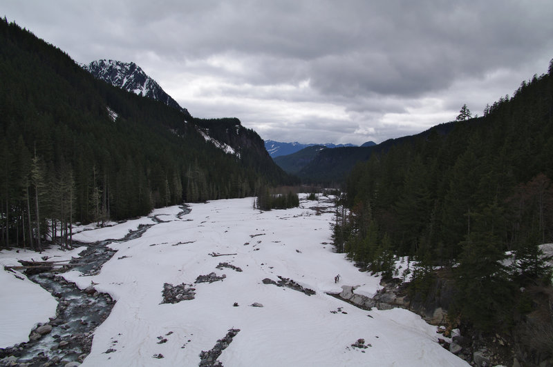 Looking up the West Fork of the White River.