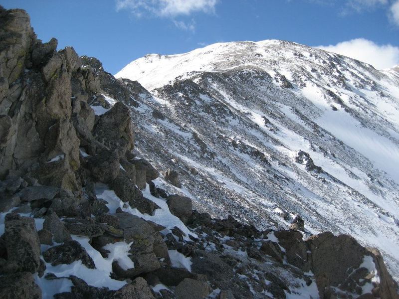 A view of the Massive massif from Mt. Massive Trail.