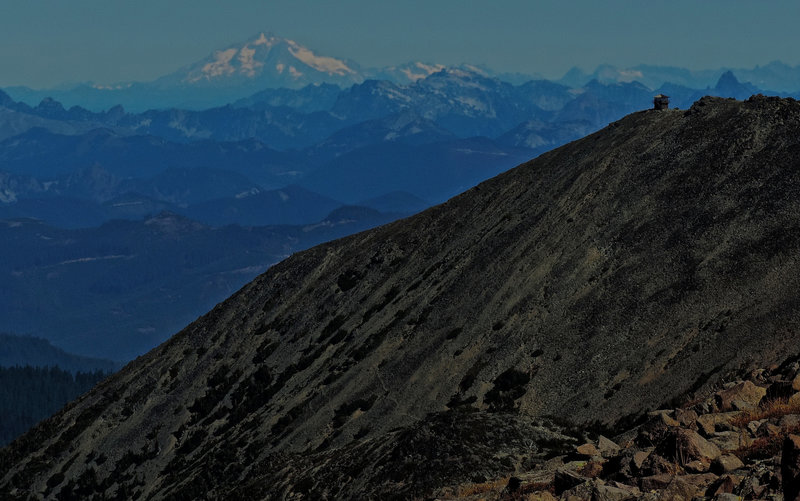 Glacier Peak from Burroughs Mountain.