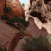 The small canyon behind the Navajo Arch