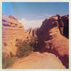 Looking into a fin canyon on Devils Garden Primitive Loop Trail