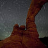 Turret Arch with star trails