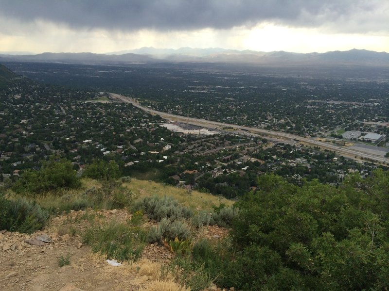 View of Salt Lake valley from the end of Pipeline Trail