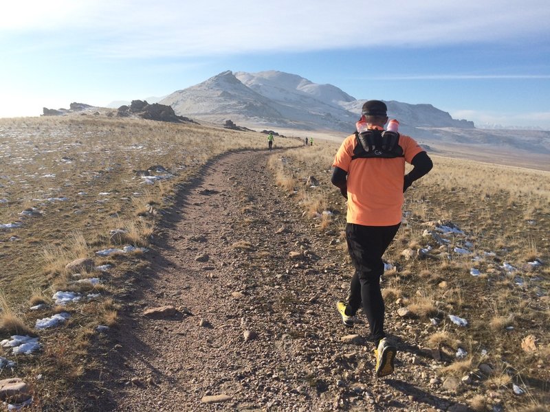 Climbing the White Rock Loop trail on Antelope Island