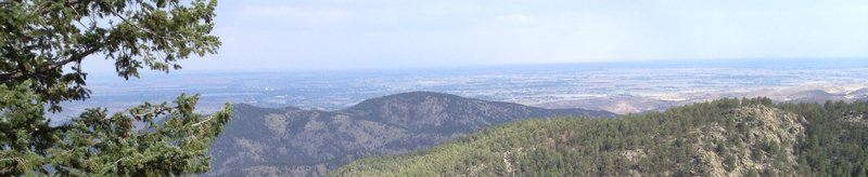 The view to the east from Round Mountain Summit Adventure Trail