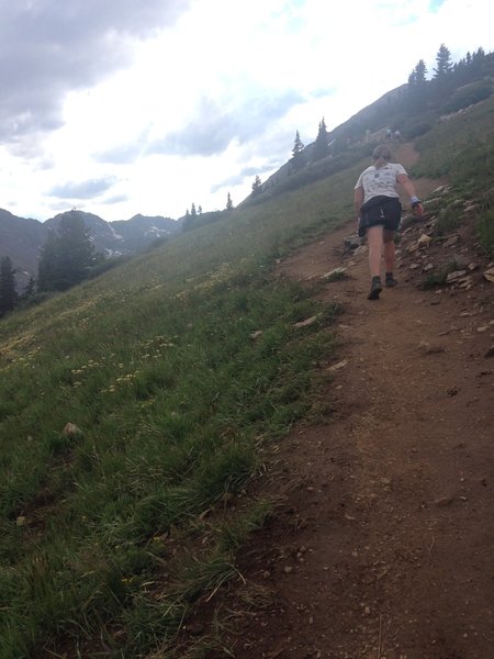 What is steep?  On Quandary Crusher Trail