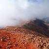 Unique Redcloud dirt near the summit of Redcloud Peak