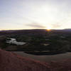 Watching the sun come up from the Portal Overlook Trail in Moab, UT.