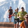 Racers with Mt. Sopris posing in the background.