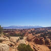 Looking south towards the La Sal Mountains from the Bull Run Trail