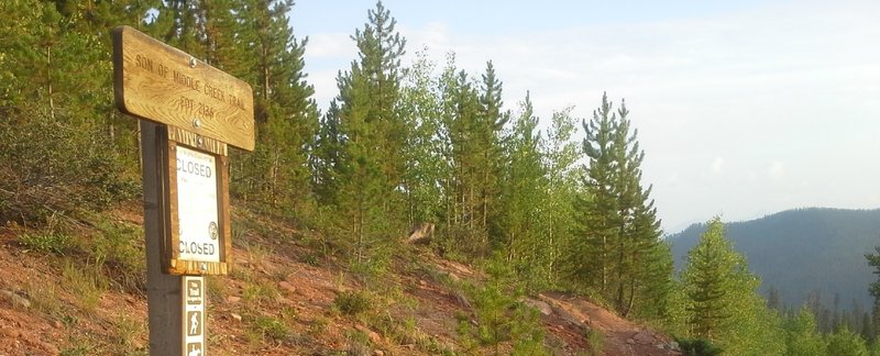 Start of Son of Middle Creek Trail