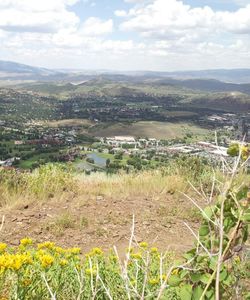 The town of Park City spread out below you