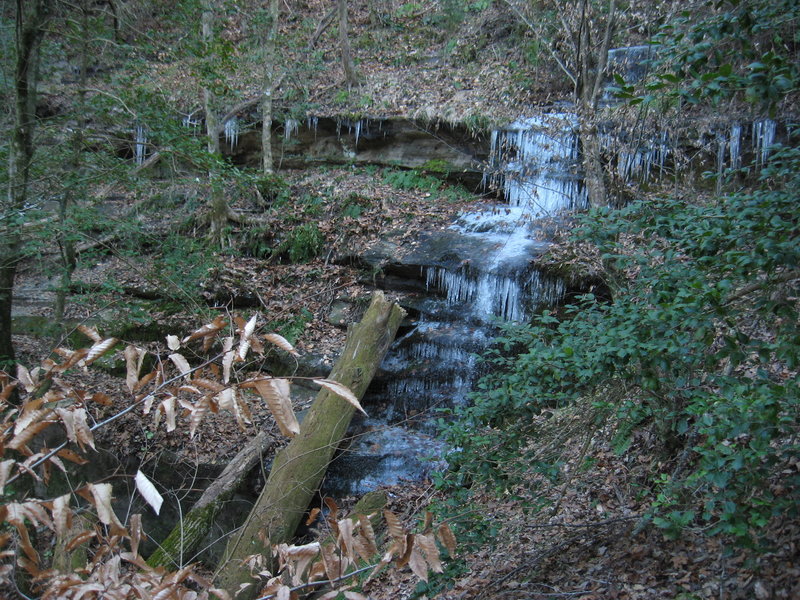 Frozen waterfall!