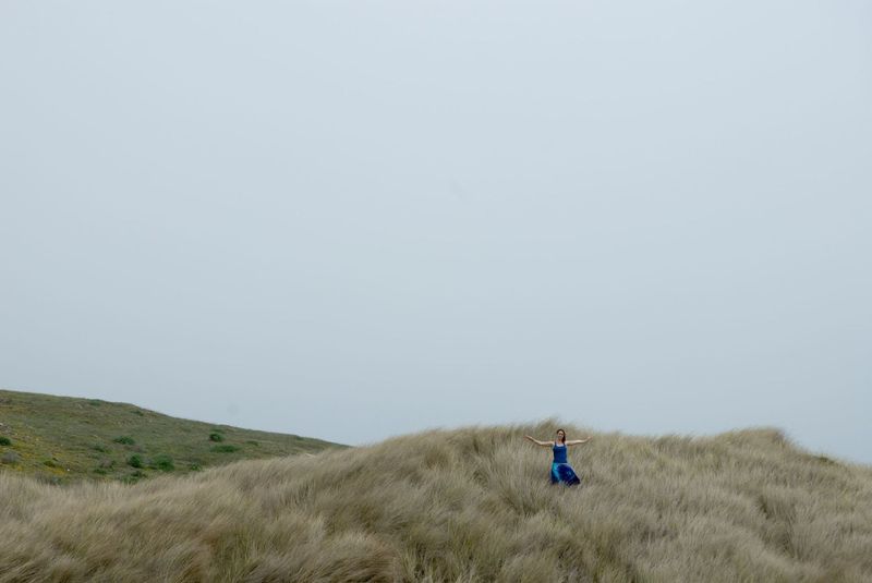 The hills are alive near Kehoe Beach