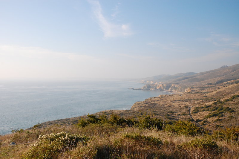 Heading down to the ocean on the Stewart Trail